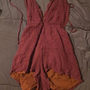 Kendall & Kylie Burgundy Romper